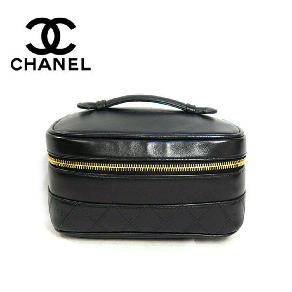 Chanel Bag Pouch Black Bicolor Vanity